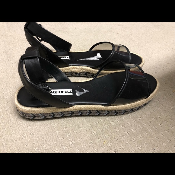 Karl Lagerfeld 8.5 wedge sandals - Picture 3 of 8